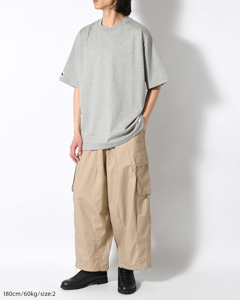 ORGANIC COTTON CHILL POCKET TEE -GREY-