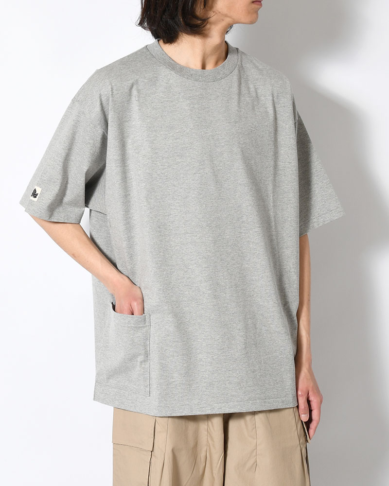 ORGANIC COTTON CHILL POCKET TEE -GREY-