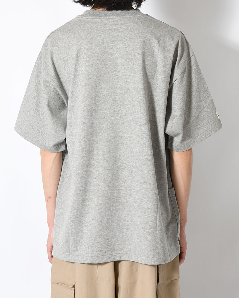 ORGANIC COTTON CHILL POCKET TEE -GREY-