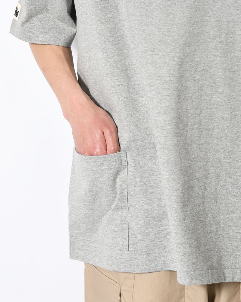 ORGANIC COTTON CHILL POCKET TEE -GREY-