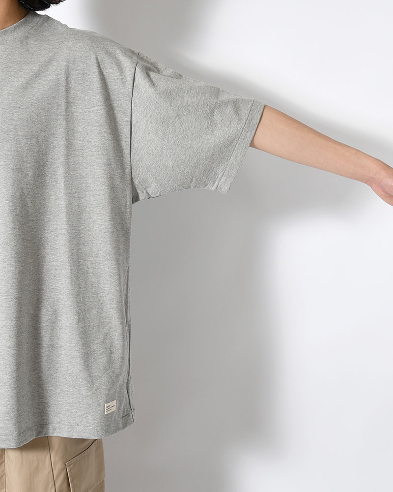 ORGANIC COTTON CHILL POCKET TEE -GREY-