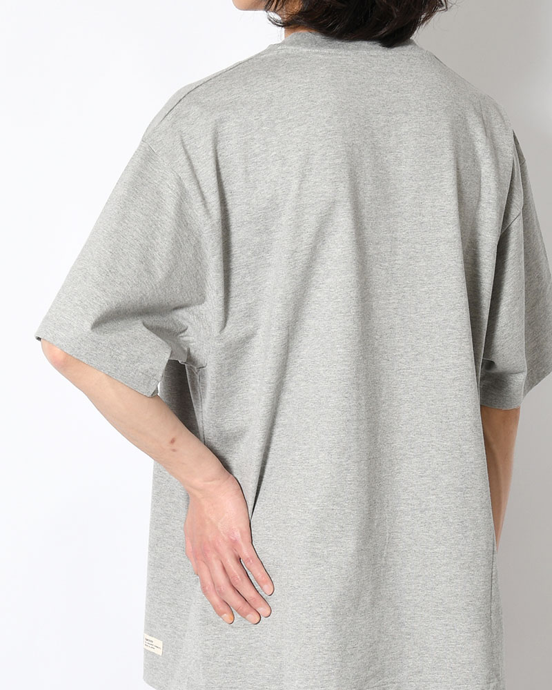 ORGANIC COTTON CHILL POCKET TEE -GREY-