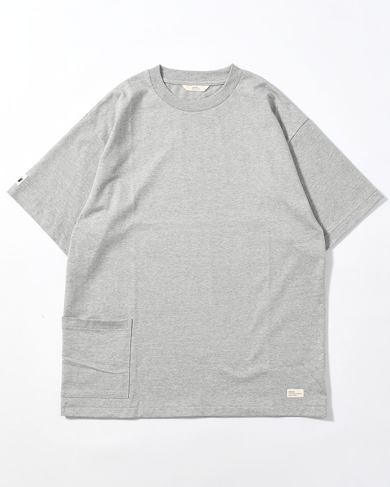 ORGANIC COTTON CHILL POCKET TEE -GREY-