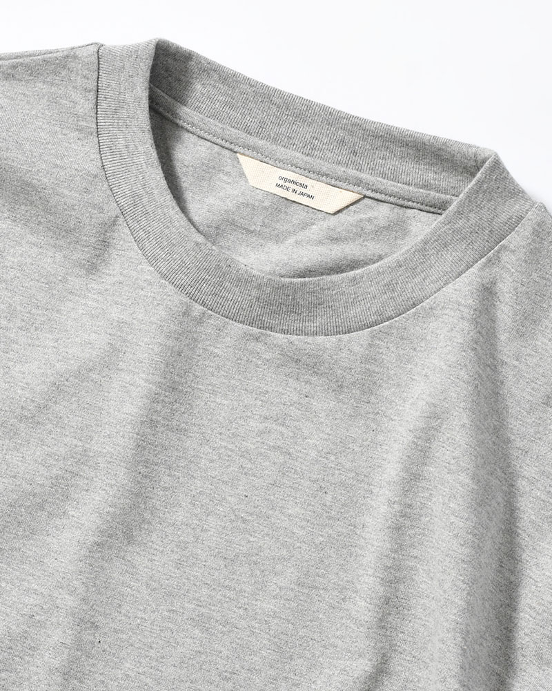 ORGANIC COTTON CHILL POCKET TEE -GREY-