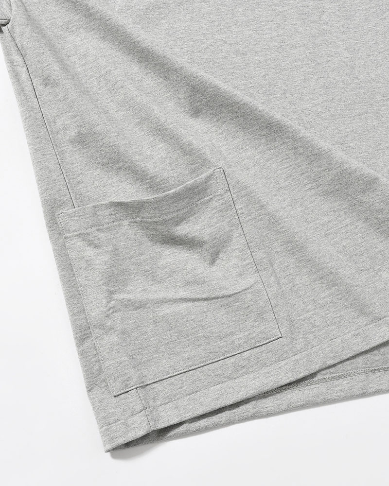 ORGANIC COTTON CHILL POCKET TEE -GREY-