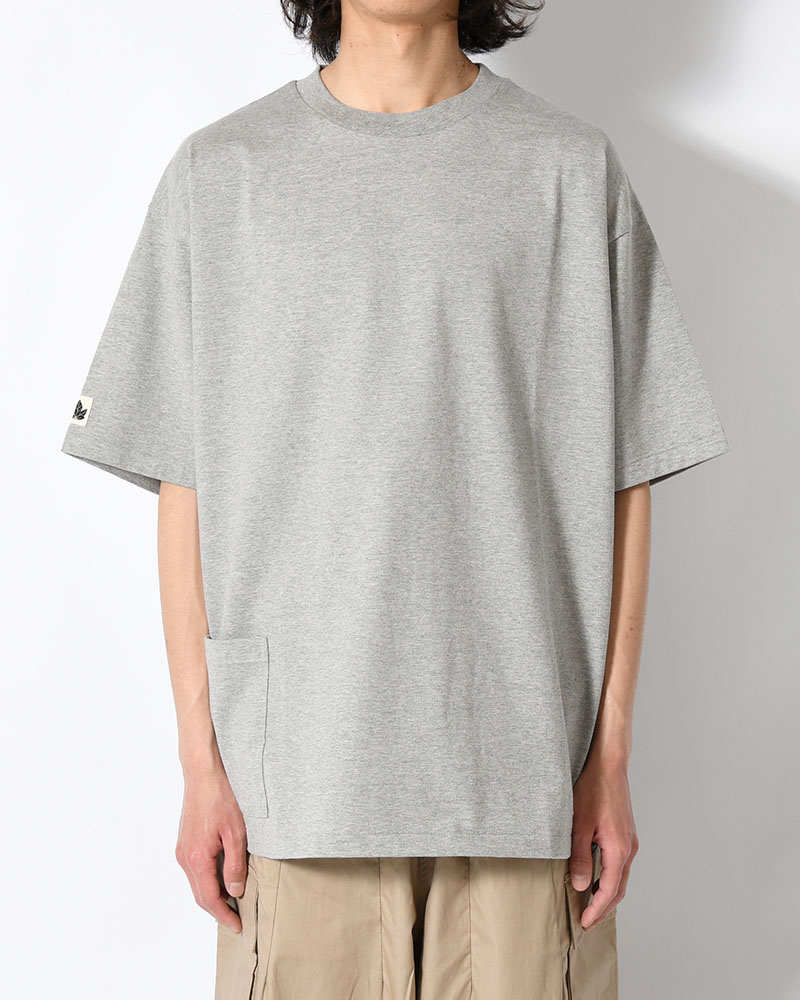 ORGANIC COTTON CHILL POCKET TEE -GREY-