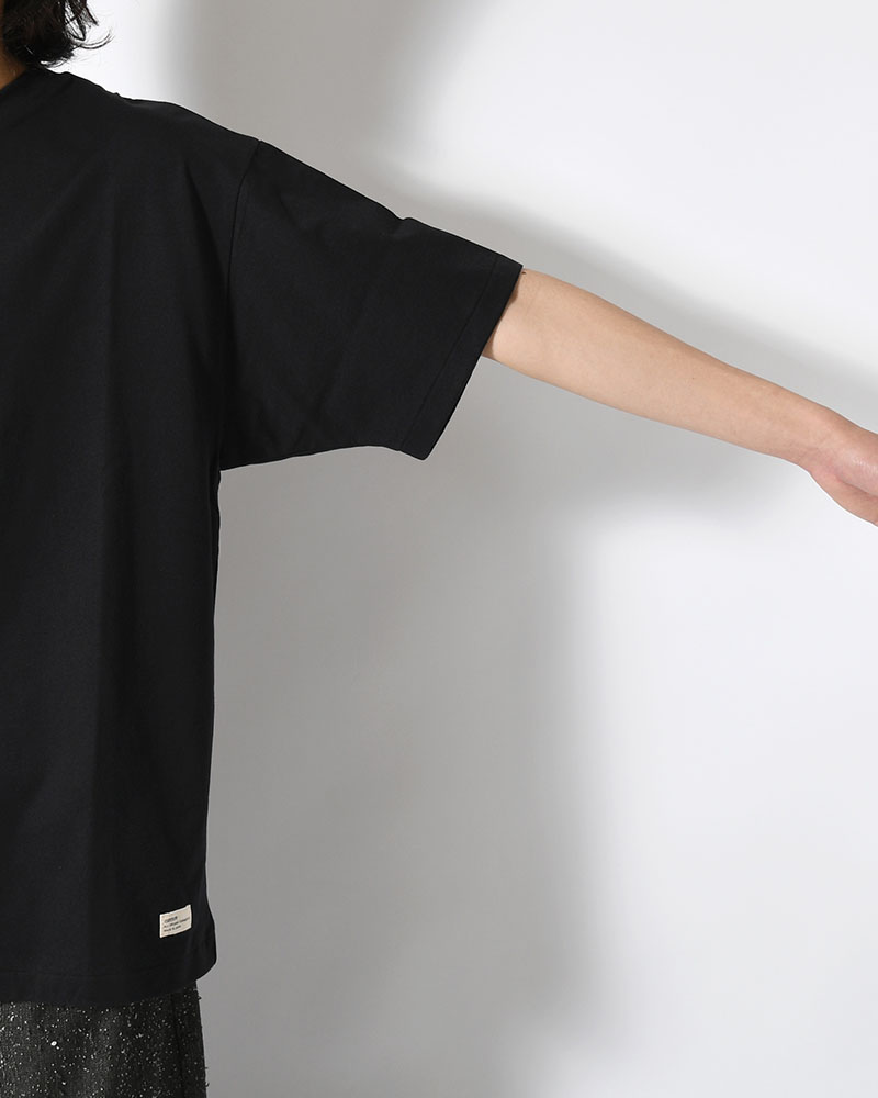ORGANIC COTTON CHILL POCKET TEE -BLACK-