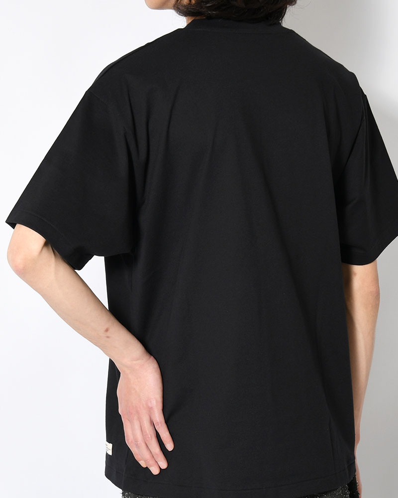 ORGANIC COTTON CHILL POCKET TEE -BLACK-
