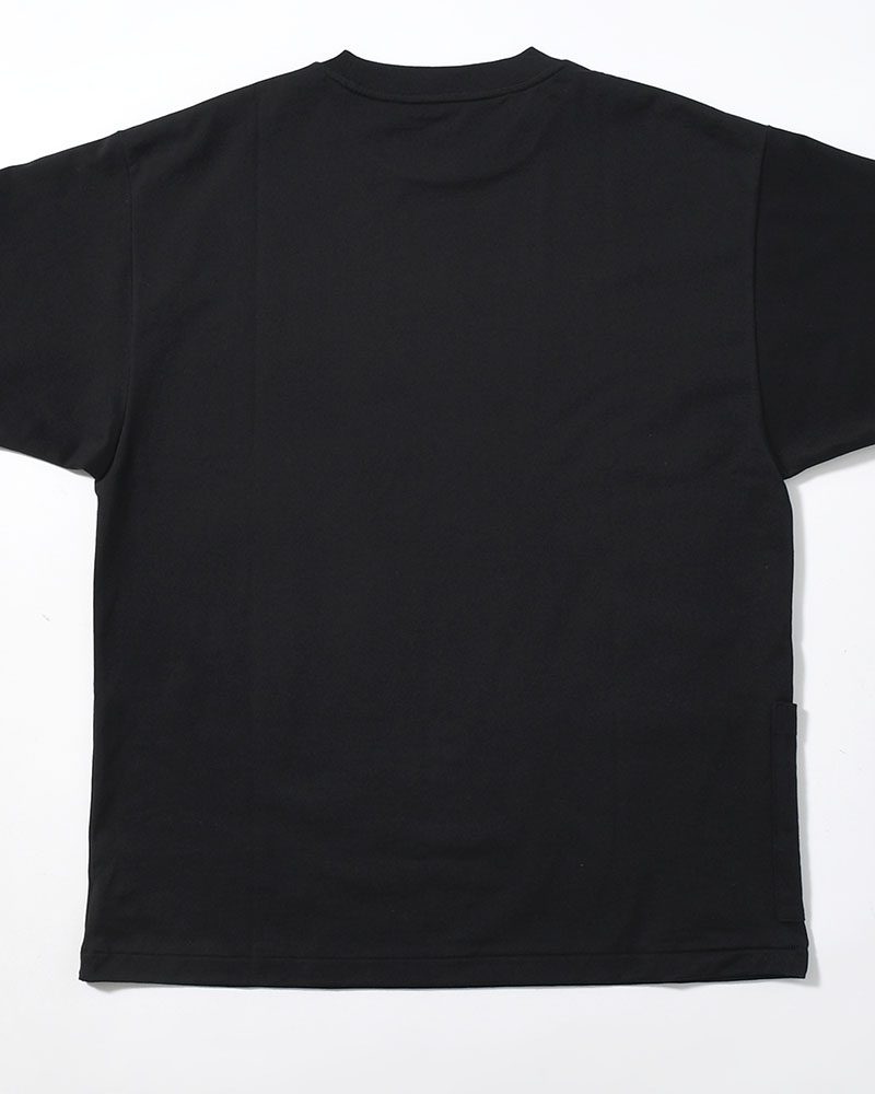ORGANIC COTTON CHILL POCKET TEE -BLACK-