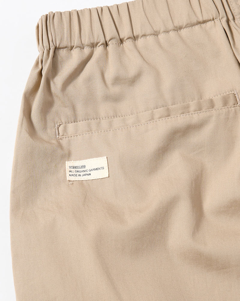 ORGANIC COTTON BROADCLOTH CARGO PANTS -BEIGE-