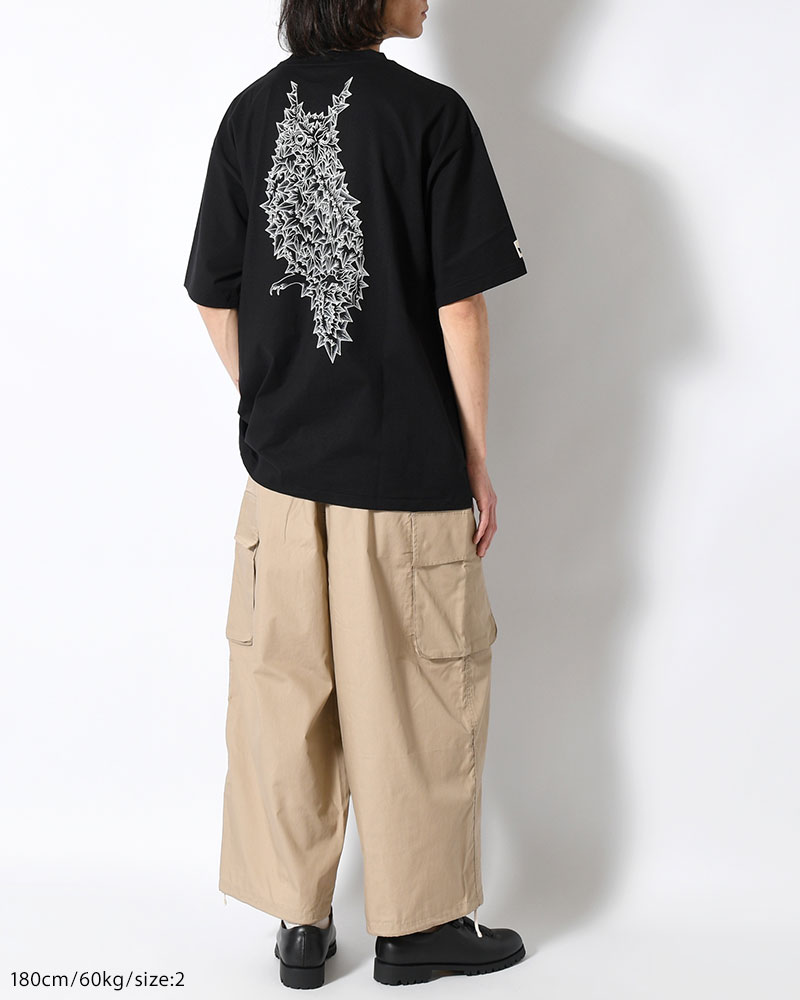 ORGANIC COTTON CHILL TEE × BAKIBAKI -BLACK-