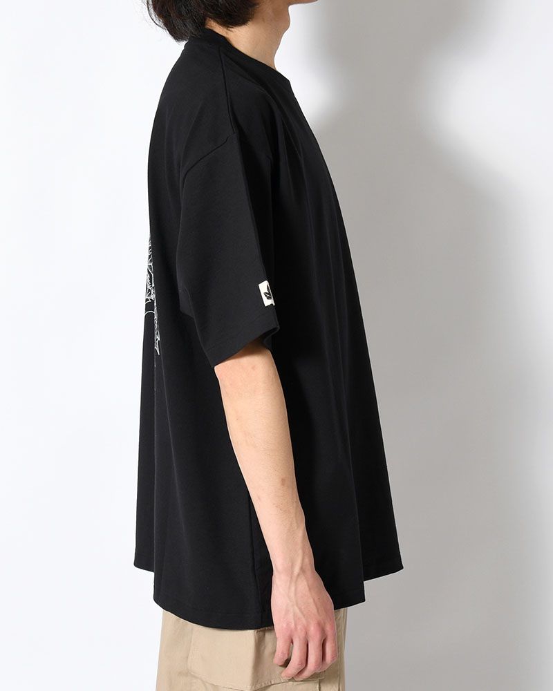 ORGANIC COTTON CHILL TEE × BAKIBAKI -BLACK-