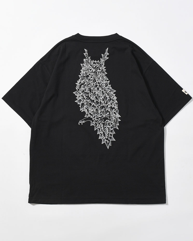 ORGANIC COTTON CHILL TEE × BAKIBAKI -BLACK-