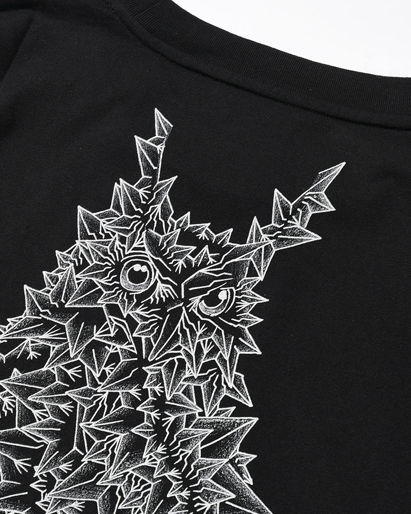 ORGANIC COTTON CHILL TEE × BAKIBAKI -BLACK-