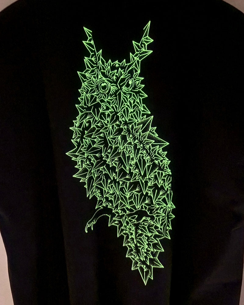 ORGANIC COTTON CHILL TEE × BAKIBAKI -BLACK-