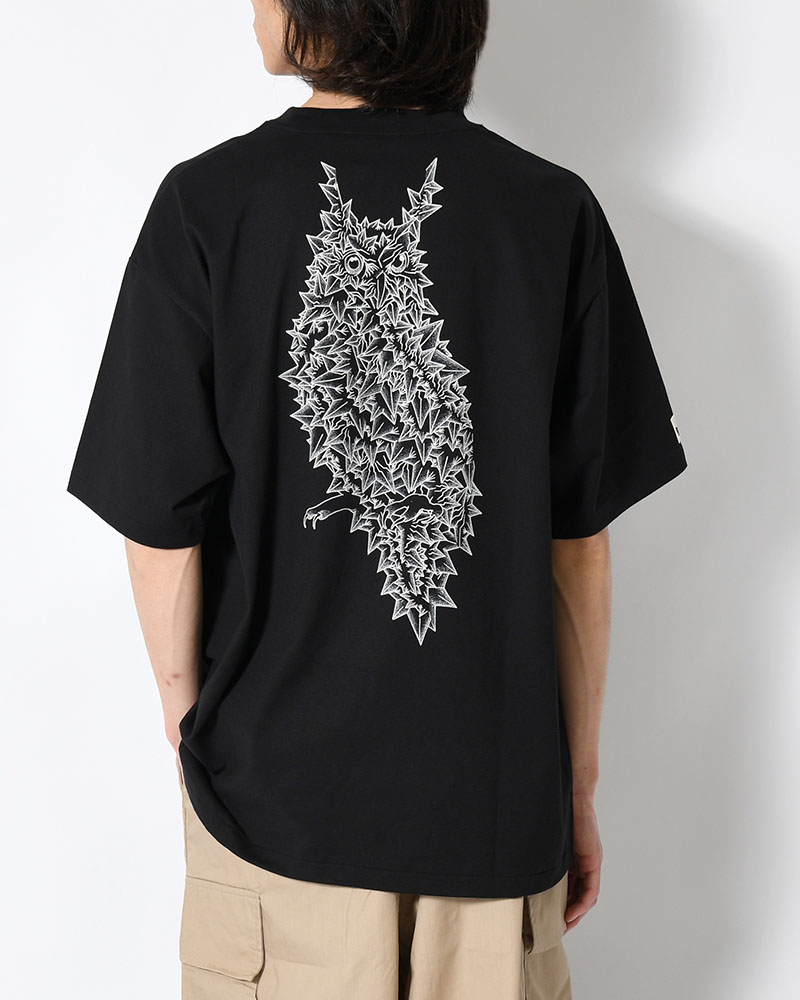 ORGANIC COTTON CHILL TEE × BAKIBAKI -BLACK-