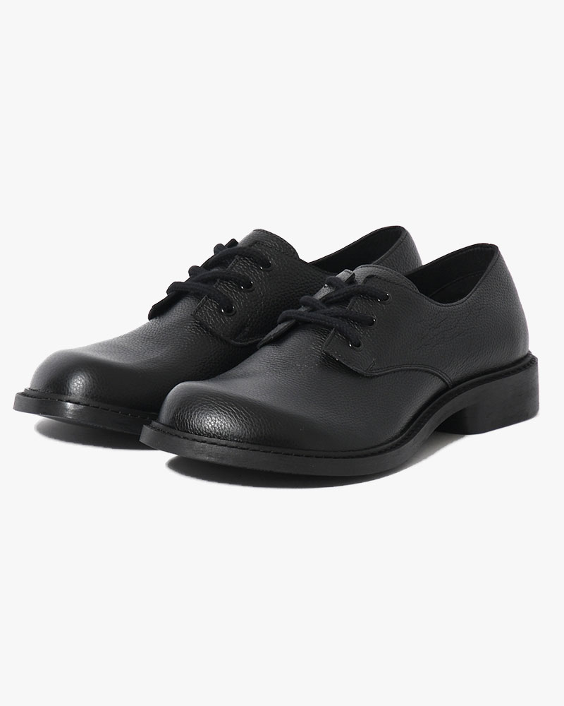 073 DERBY (Pebble Leather) -BLACK-