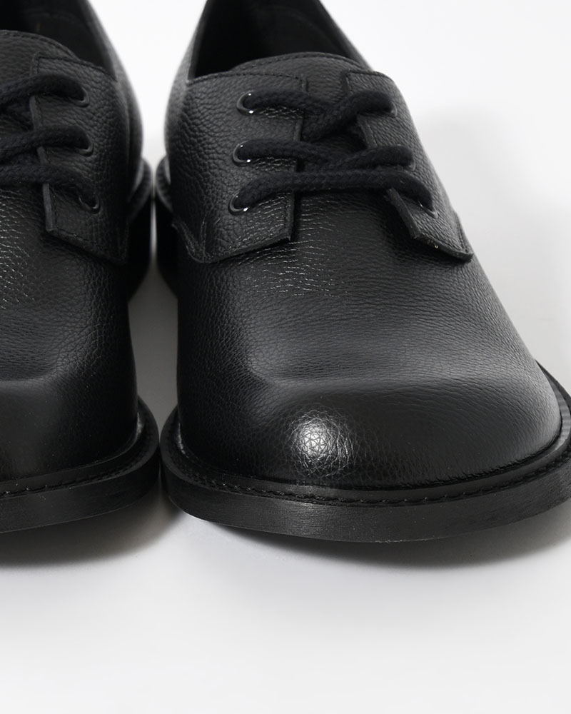 073 DERBY (Pebble Leather) -BLACK-
