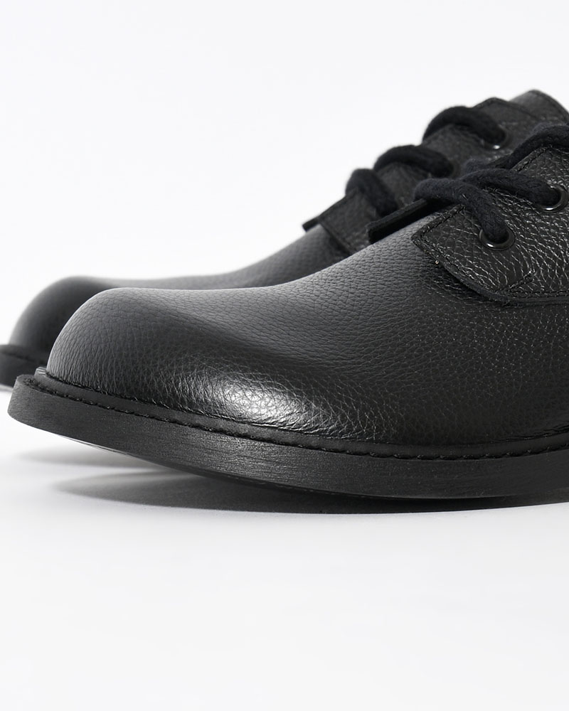 073 DERBY (Pebble Leather) -BLACK-