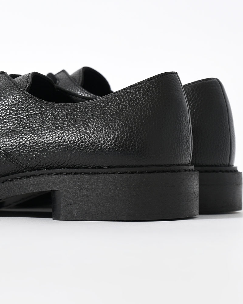 073 DERBY (Pebble Leather) -BLACK-