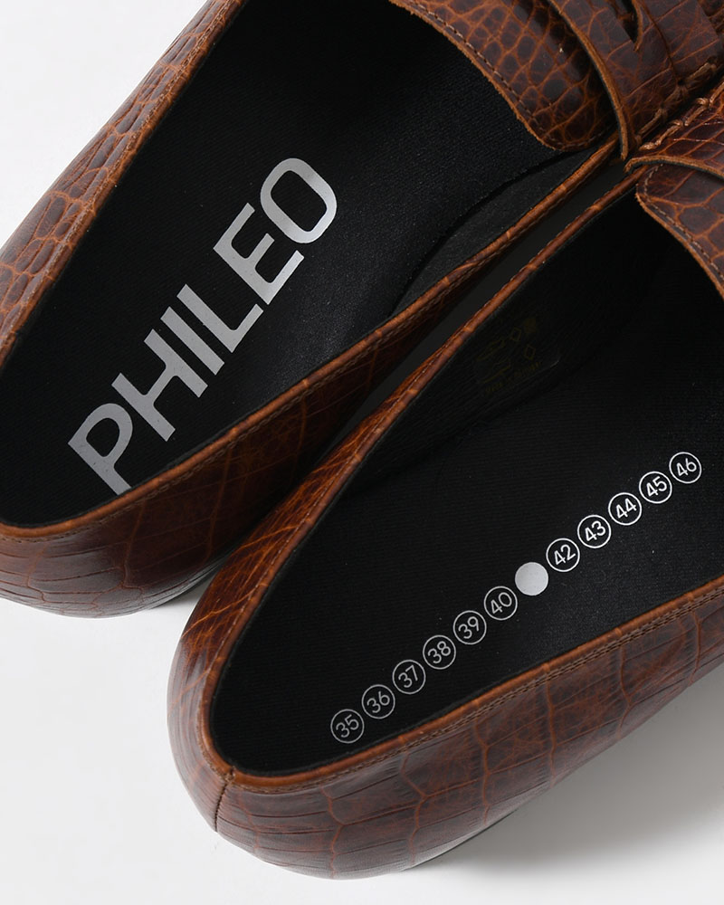 079 MOCASSIN CROCODILE -MUD BROWN-