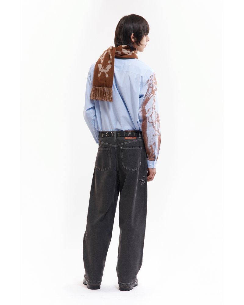 KALEIDOSCOPE BONNET SCARF -BROWN-