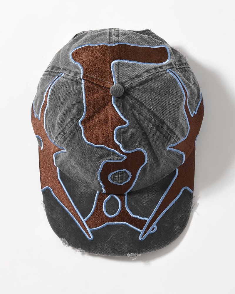 OUTLINE LOGO CAP -BLACK WASH-