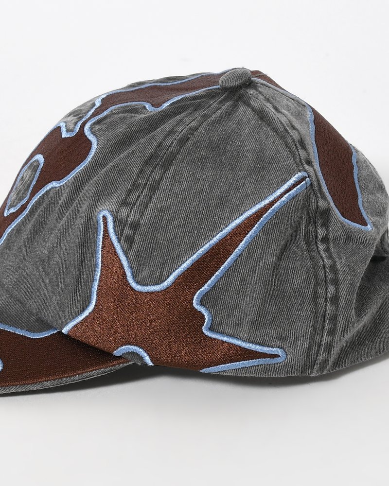 OUTLINE LOGO CAP -BLACK WASH-