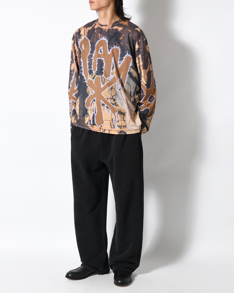 PATINA LS MESH TOP -MULTI-