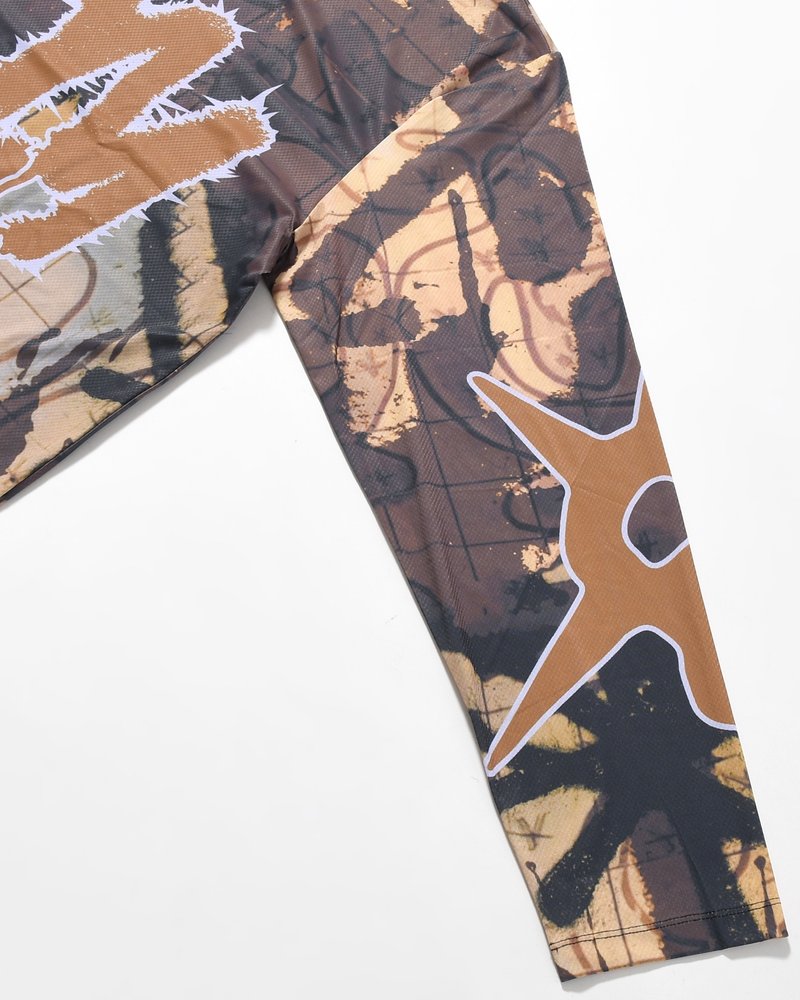 PATINA LS MESH TOP -MULTI-