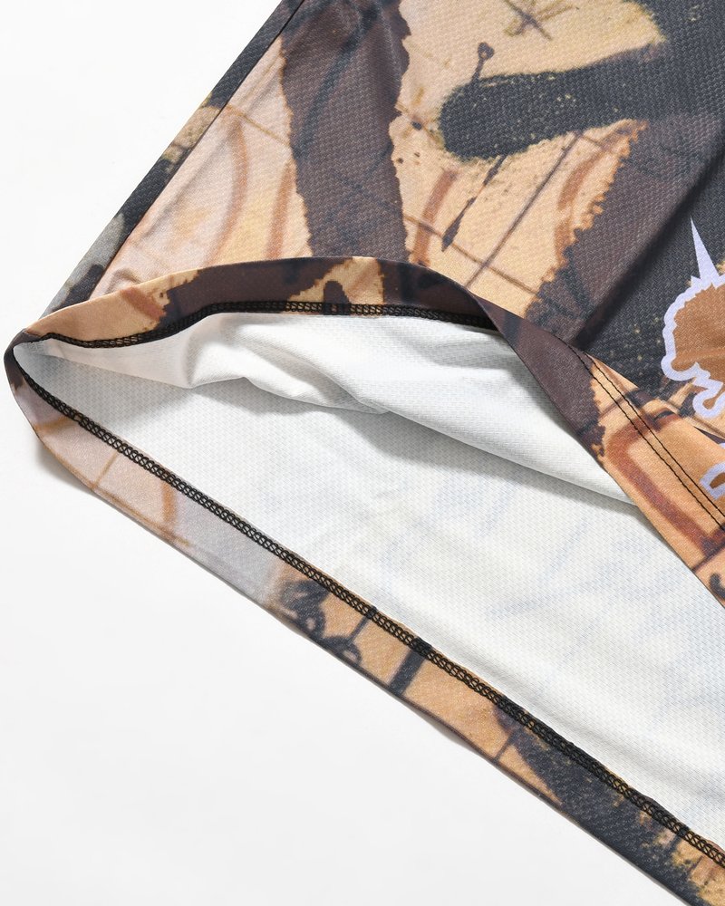 PATINA LS MESH TOP -MULTI-
