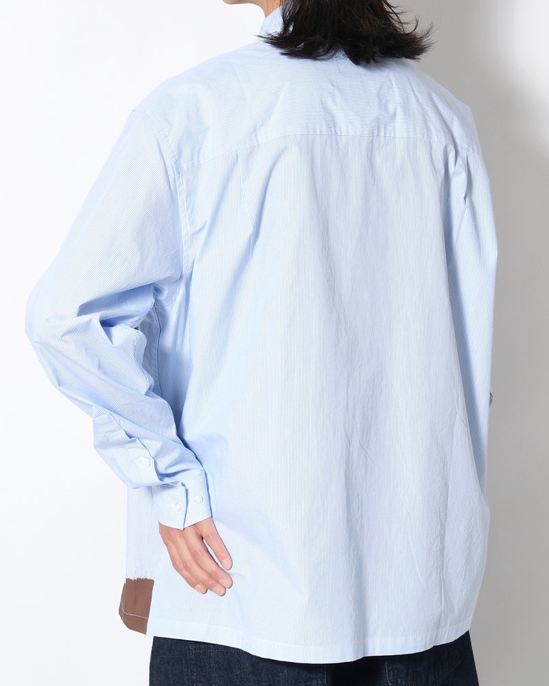 MECHANISM LS SHIRT -BLUE STRIPE-