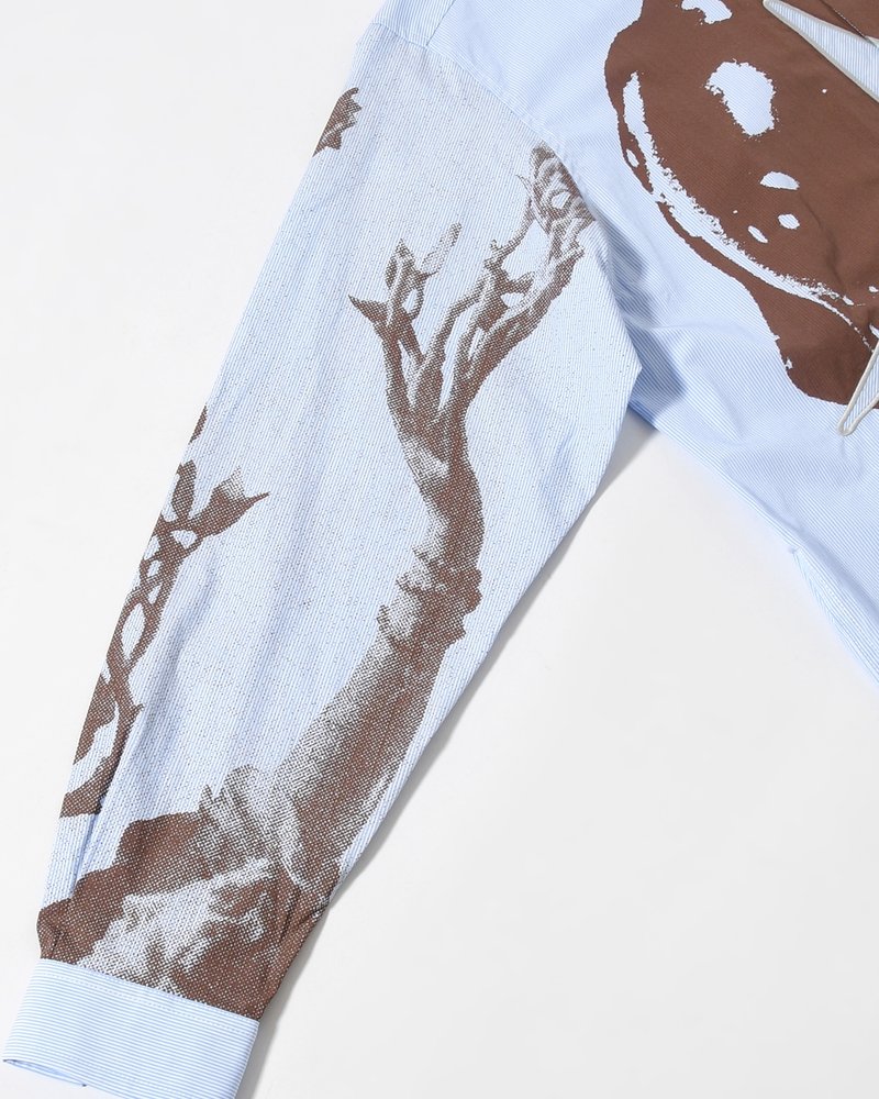 MECHANISM LS SHIRT -BLUE STRIPE-
