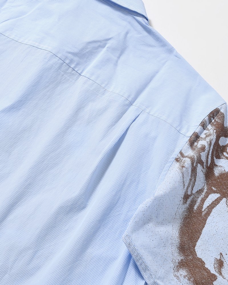 MECHANISM LS SHIRT -BLUE STRIPE-