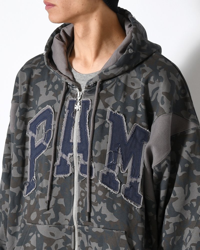 ABC FUR TRIM HOODED ZIP THRU SWEAT -ABC-