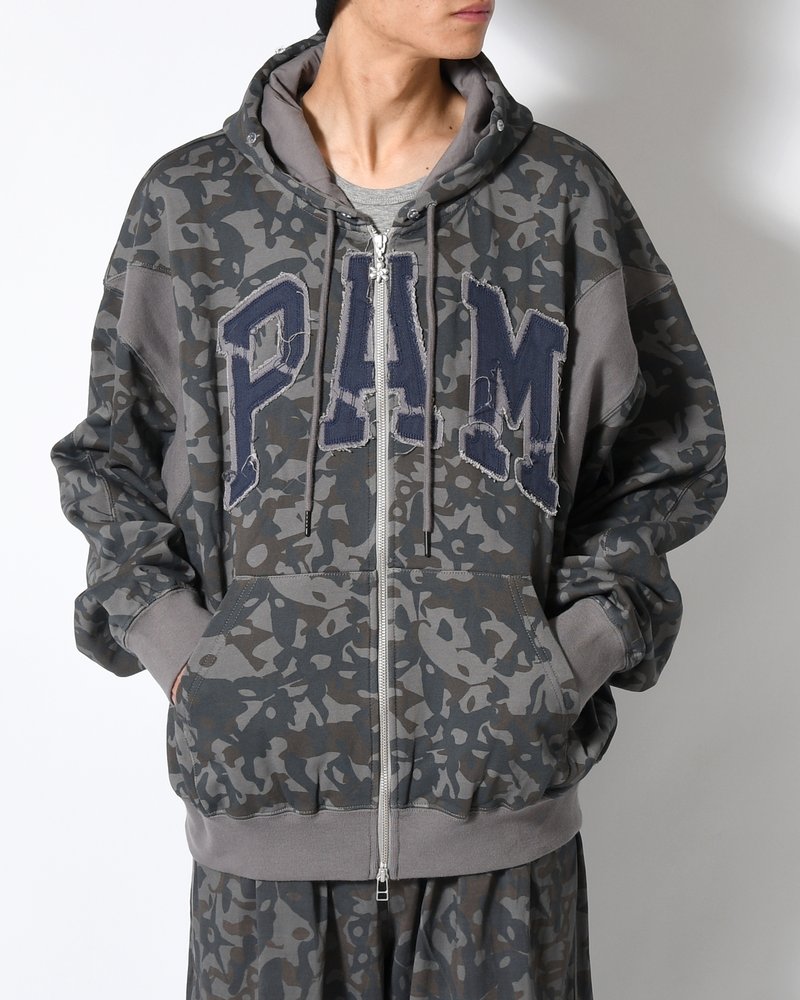 ABC FUR TRIM HOODED ZIP THRU SWEAT -ABC-
