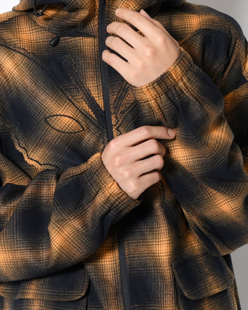 SOUTH COVE KOSMIC HOODED JACKET -CHECK-
