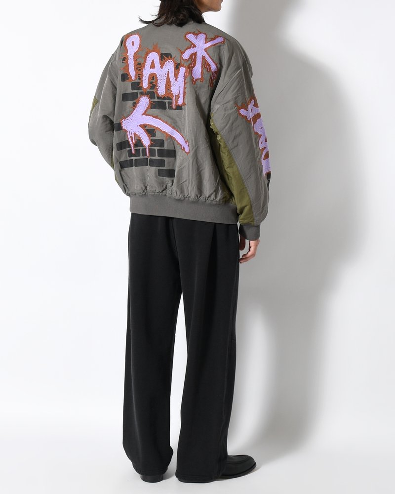 ADORNED REVERSIBLE BOMBER JACKET -DRABS-