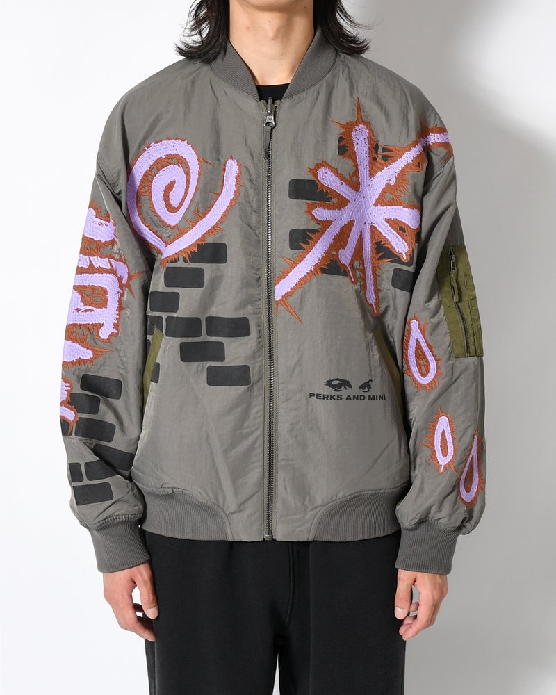 ADORNED REVERSIBLE BOMBER JACKET -DRABS-
