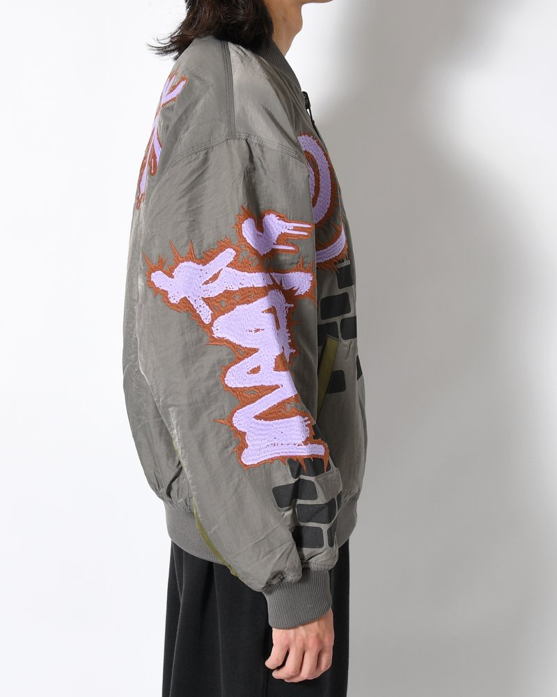 ADORNED REVERSIBLE BOMBER JACKET -DRABS-