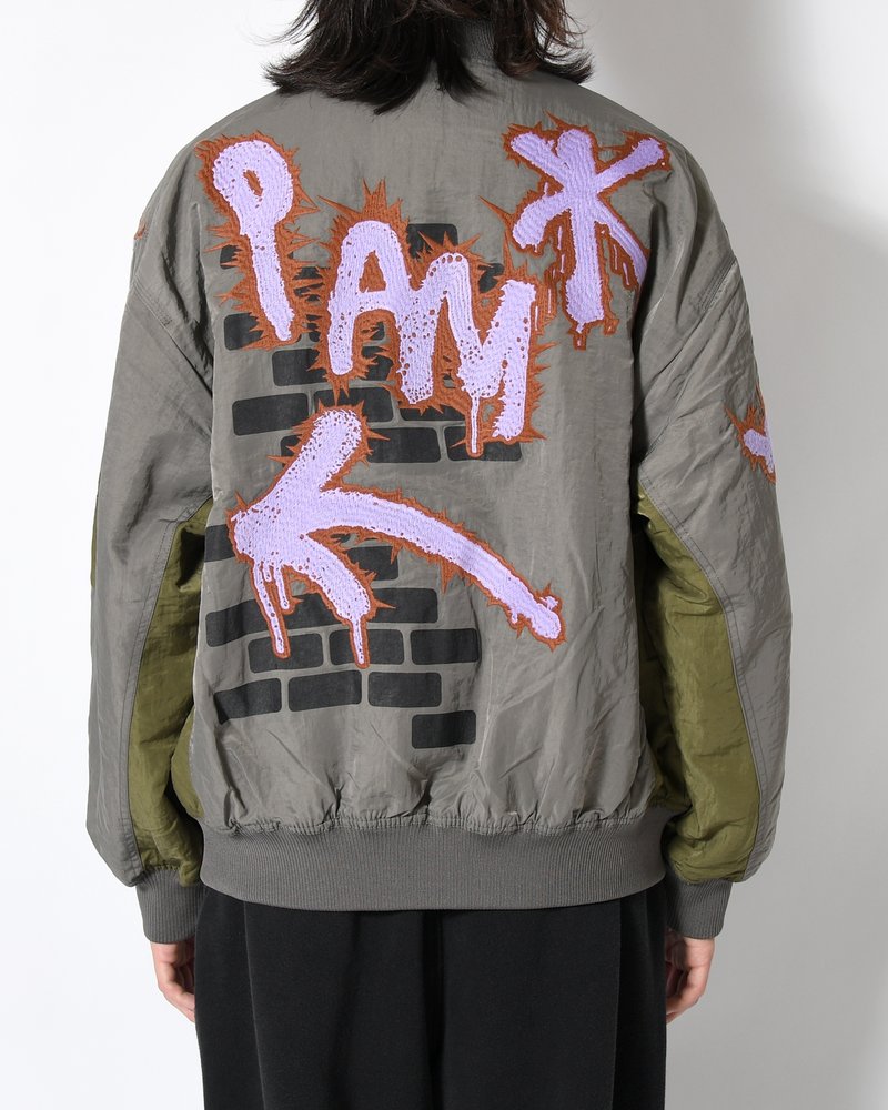 ADORNED REVERSIBLE BOMBER JACKET -DRABS-
