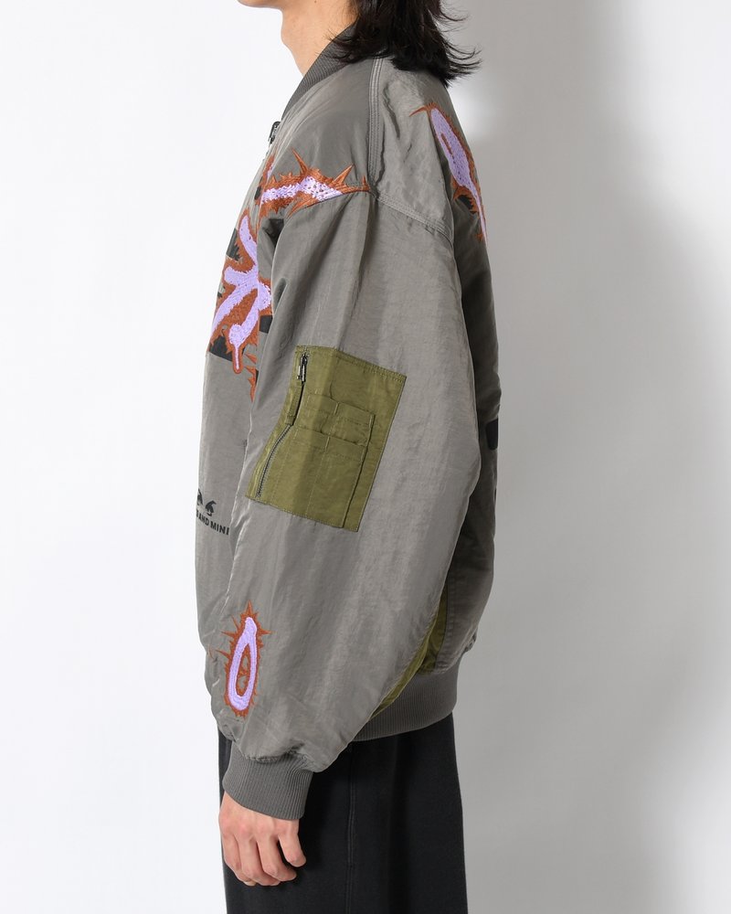 ADORNED REVERSIBLE BOMBER JACKET -DRABS-