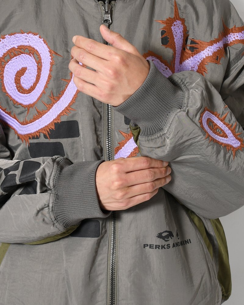 ADORNED REVERSIBLE BOMBER JACKET -DRABS-