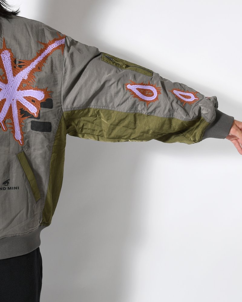 ADORNED REVERSIBLE BOMBER JACKET -DRABS-