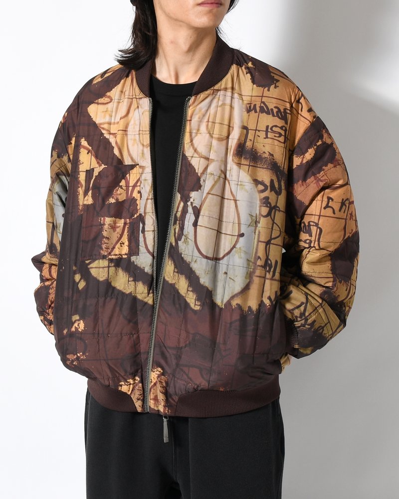 ADORNED REVERSIBLE BOMBER JACKET -DRABS-