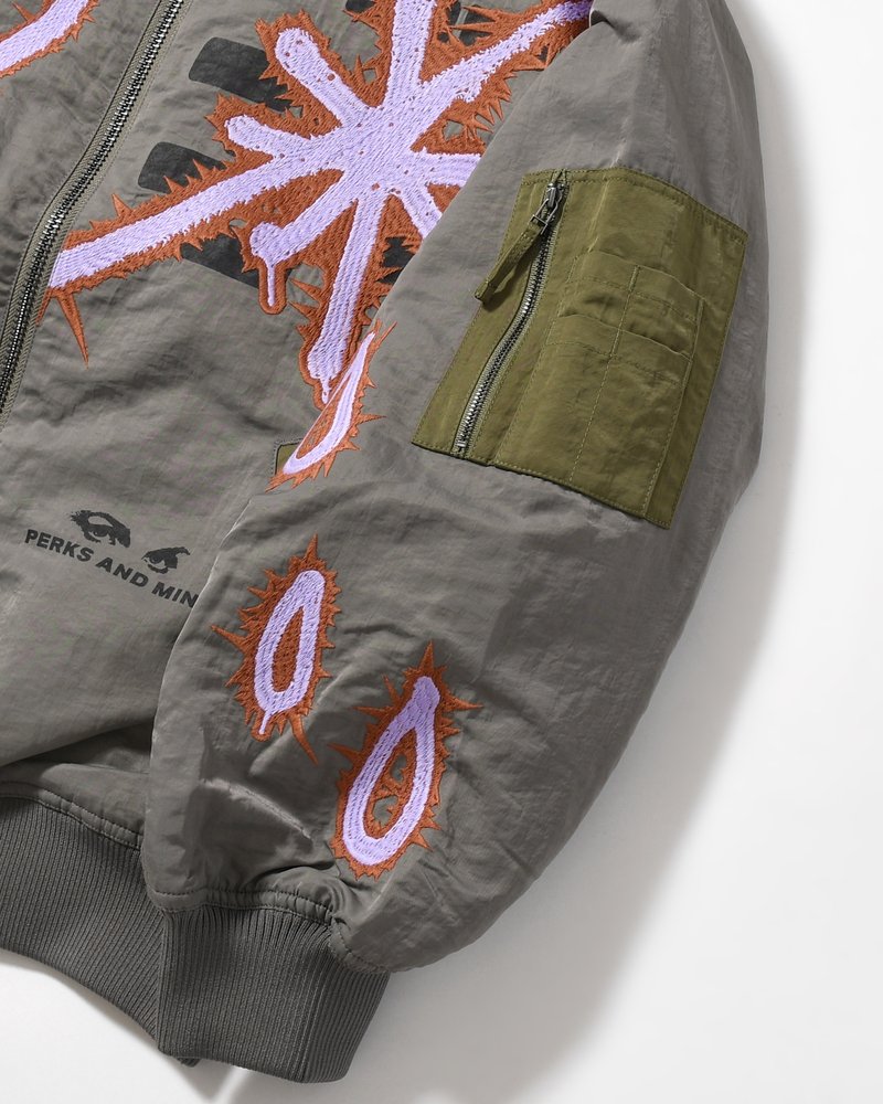 ADORNED REVERSIBLE BOMBER JACKET -DRABS-