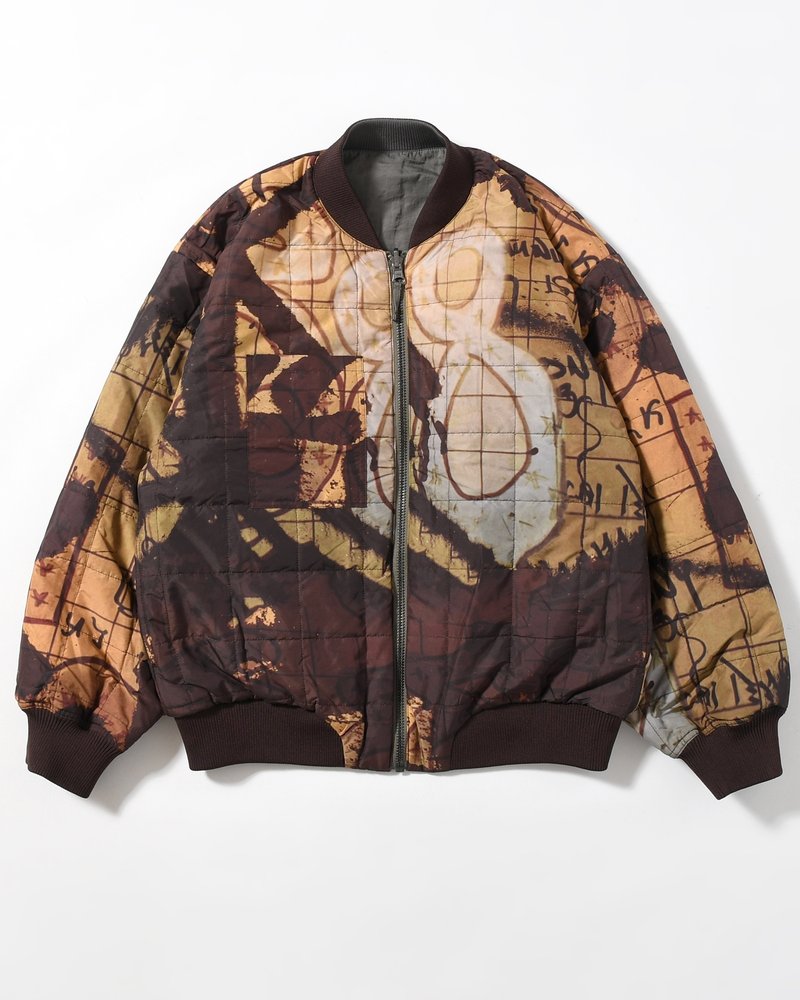ADORNED REVERSIBLE BOMBER JACKET -DRABS-