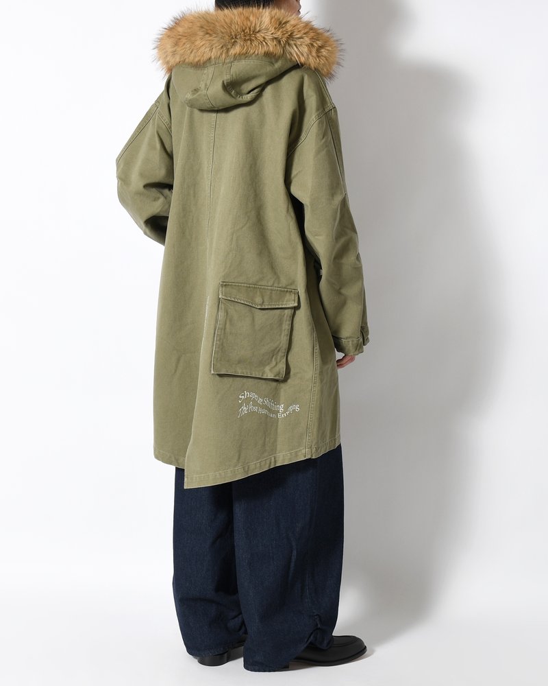 TRUE NATURE FISHTAIL PARKA -KHAKI-