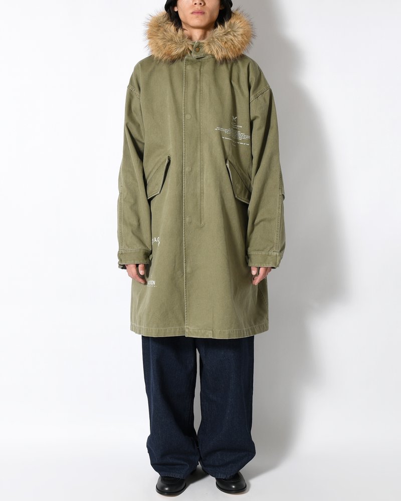 TRUE NATURE FISHTAIL PARKA -KHAKI-