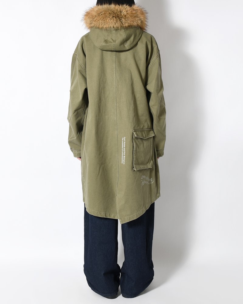 TRUE NATURE FISHTAIL PARKA -KHAKI-